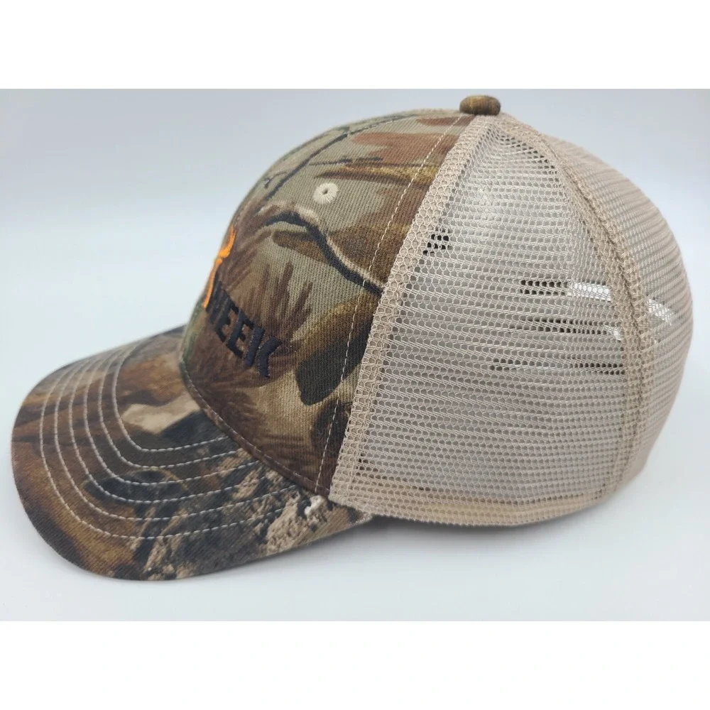Deer Week Camo‎ Mesh Trucker Adjustable Hat Cap Hunt Fish Men Women Brown Beige
